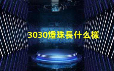 3030燈珠長什么樣 3030燈珠一顆多少瓦